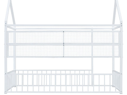 House Frame With Fence And Shelves