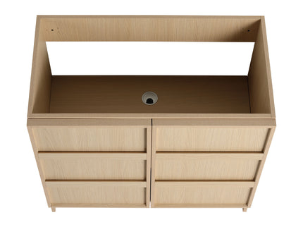 Freestanding Bathroom Vanity With Sink & 2 Soft Close Cabinet Doors