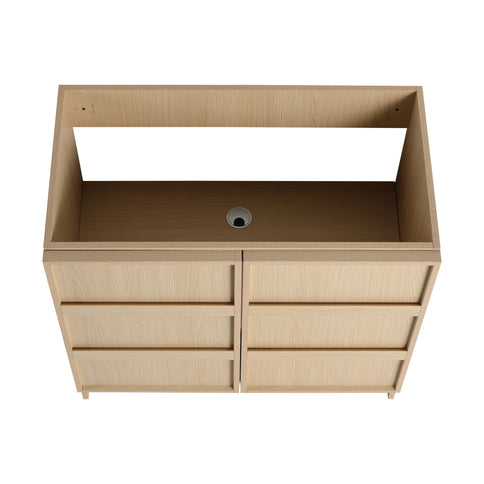 Freestanding Bathroom Vanity With Sink & 2 Soft Close Cabinet Doors