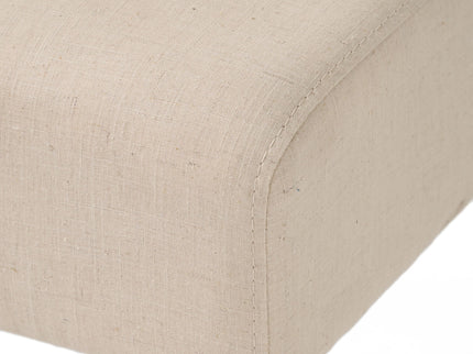 Pertica - Dining Chair Contemporary Design Wood Fabric - Natural