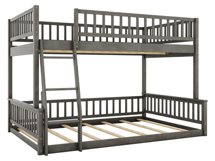 Bunk Bed With Ladder And Guardrails