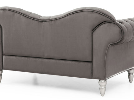 Elegant Round Arm Loveseat