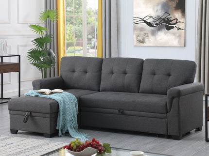 Lucca - Reversible Sleeper Sectional Sofa With Storage Chaise
