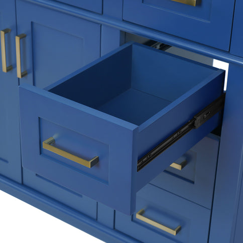 Modern Bathroom Vanity With Ceramic Sink, Soft Close Storage Cabinet