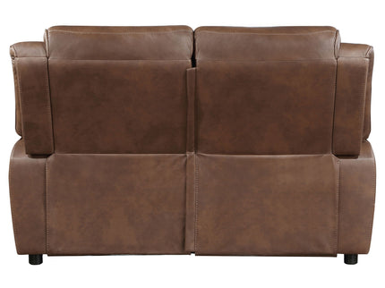 Worthington - Padded Arm Loveseat - Dark Brown