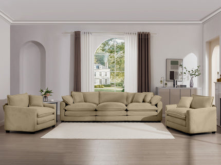 Elegant Oversized Sectional Sofa Set With Deep Seats And Flexible Layout