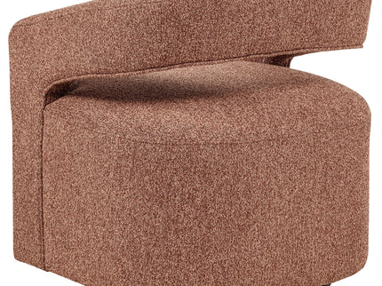 Brillia - Swivel Accent Chair - Burgundy