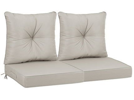 Outdoor Deep Seat Cushions For Patio Furniture Waterproof Set - Beige