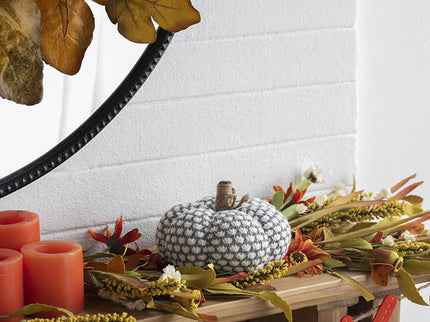 Knite Pumpkin Ornament Decor For Holiday Harvest Festival Fall Festival & Thanksgiving