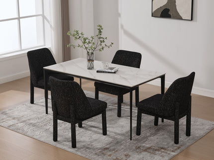 Wide Minimalist Dining Chair