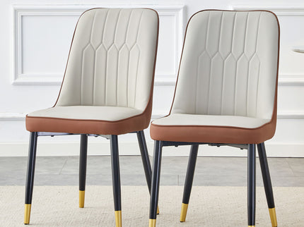 Modern Dining Chair With Metal Leg