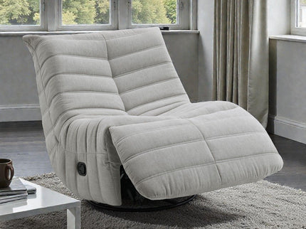 Glider Recliner With Swivel - Oyster Gray