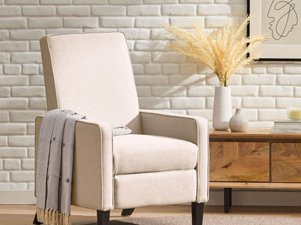 Minimalist Design Fabric Push Back Chair