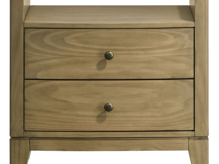 Menlo - 2 Drawer Nightstand - Pine Wood