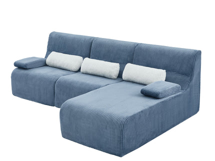 Oversized Sectional Sofa, Living Room Seating With Modular Design