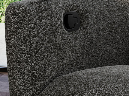 Milan - Swivel Recliner With Manual Footrest - Gray