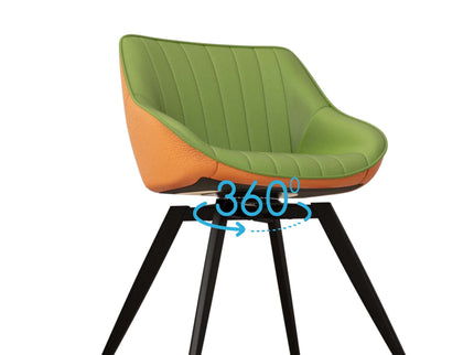 Modern Medieval Kitchen Dining Chair With 360 ° Rotation