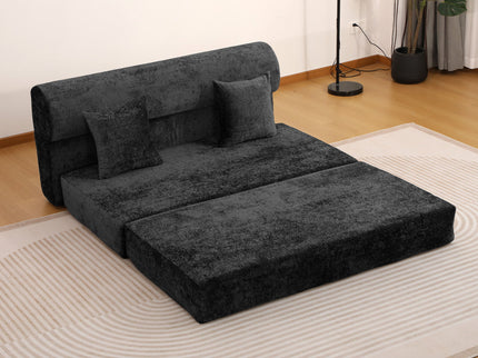 Convertible Design Sofa Bed, 2 Seater Fold Out Floor Couch