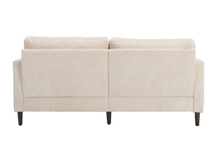 Mid Century Modern Fabric Loveseat Sofa, 2 Seat Upholstered Couch