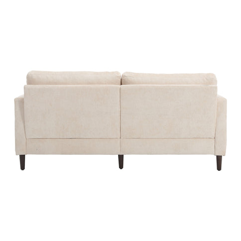 Mid Century Modern Fabric Loveseat Sofa, 2 Seat Upholstered Couch