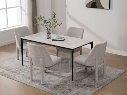 Wide Minimalist Dining Chair