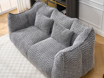 Comfortable Dual Beanbag Chair With High Resilience Foam Core For 2 People