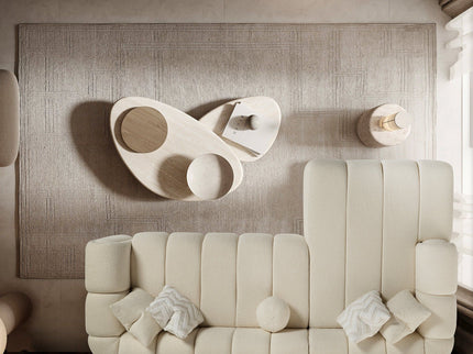 Beatrice - Modern Tufted Right Sectional Sofa - Ivory
