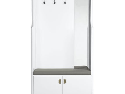 Buck II - High Gloss Hall Tree - White