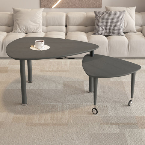 360 Degree Rotatable Coffee Table With Solid Legs