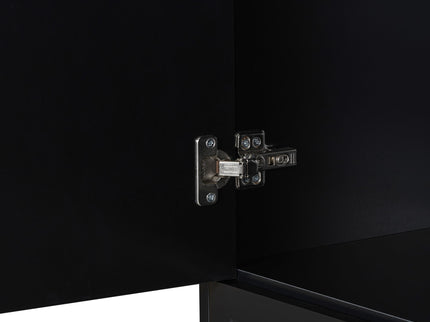 Modern Bathroom Storage Cabinet With Two Laundry Baskets, One Drawer, Adjustable Shelf