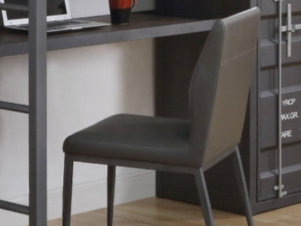 Cargo - Synthetic Leather Chair - Gunmetal