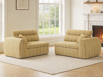 3 Seater, Couch With Throw Pillows For Living Room