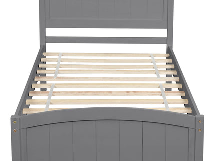 Platform Bed & Headboard, Footboard And Wood Slat Support