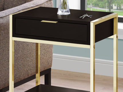 Accent Side Table, Storage Drawer, Spacious Tabletop