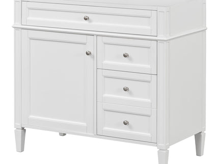 Bathroom Vanity With 2 Drawers And Tip-Out Drawer, Storage Cabinet