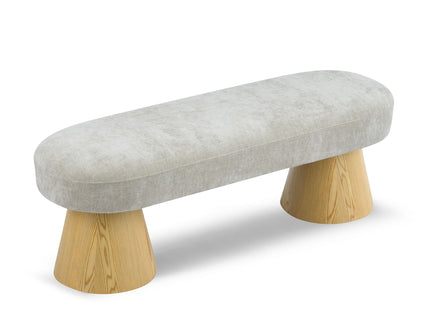 Upholstered Dining Bench - Oatmeal
