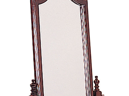 Meriwel - Adjustable Full Length Cheval Mirror With Arched Top - Brown