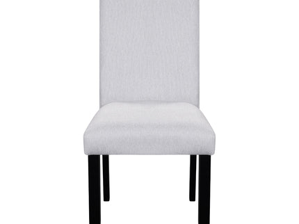 5 Piece Round Dining Table Set, Modern Dining Table And 4 Upholstered Chairs For Dining Room