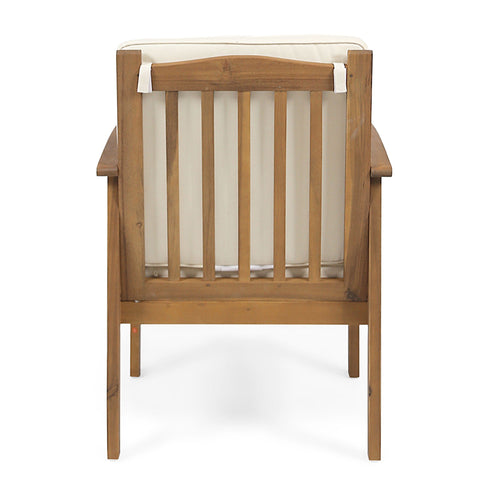 Casa - Acacia Club Chair Coastal Classic Outdoor Seating, Waterproof Fabric