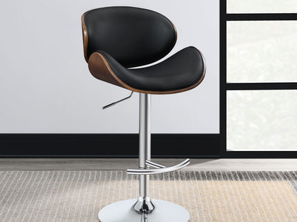 Adjustable Height Bar Stool - Black