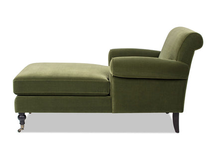 Alana Lawson - Chaise Lounge Chair - Olive Green