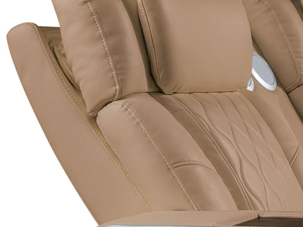 Electra - Power Recliner Sectional Sofa With Power Headrests, Console Loveseats, Wedge, LED Light Strip, Speakers