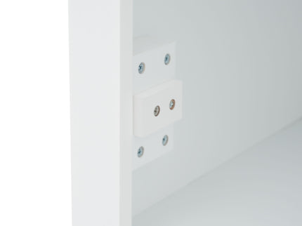 Freestanding Bathroom Vanity Tall With Damping Hinge Doors, Adjustable Shelves - White