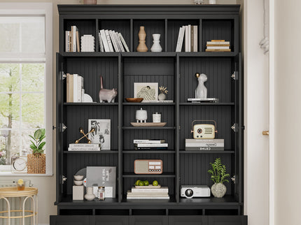 Hall Tree With Bench And 5 Storage Cubbies
