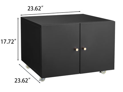Office Furniture Copier Cabinet 2 Door Steel Copier Stand Mobile Pedestal File Printer Stand