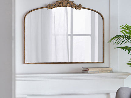 Arch Mirror, Baroque Inspired Wall Decor For Bathroom, Bedroom, Living Room