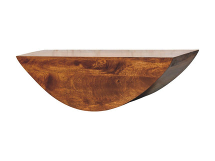 Crescent - Floating Wall Shelf - Brown