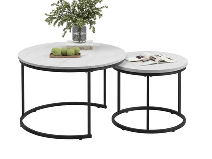 Round Nesting Coffee Table (Set of 2)
