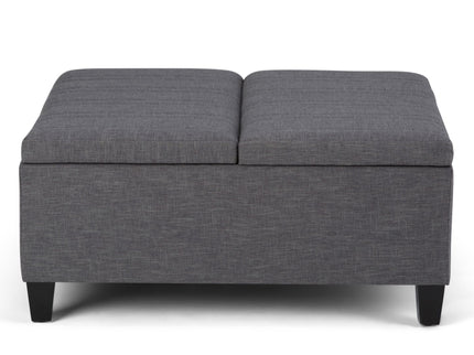 Ellis - Coffee Table Storage Ottoman Contemporary Design