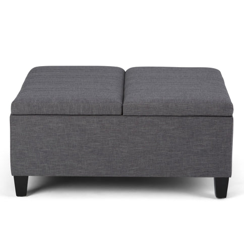 Ellis - Coffee Table Storage Ottoman Contemporary Design